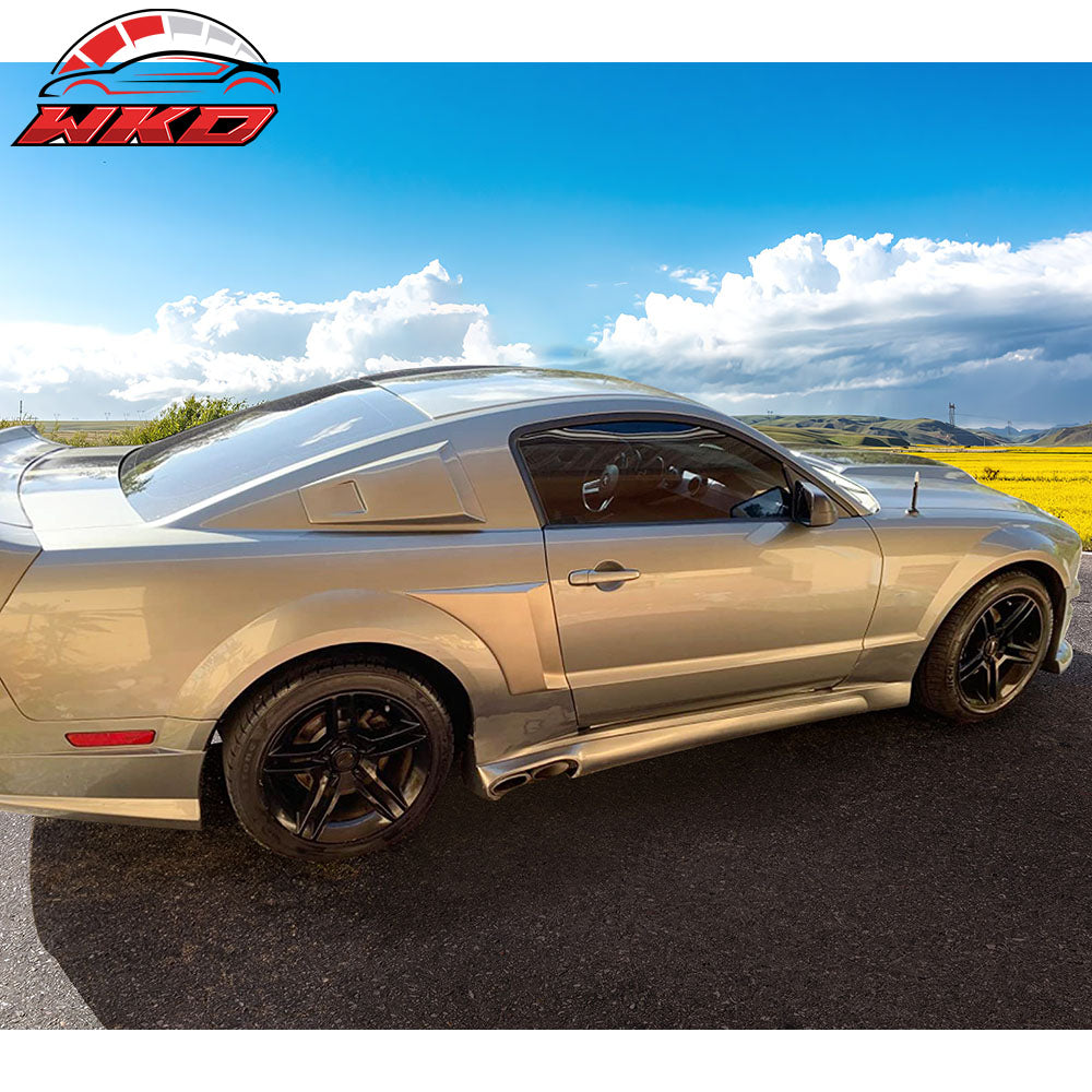 Fits 05-09 Ford Mustang Fender Scoop Unpainted Black- PU
