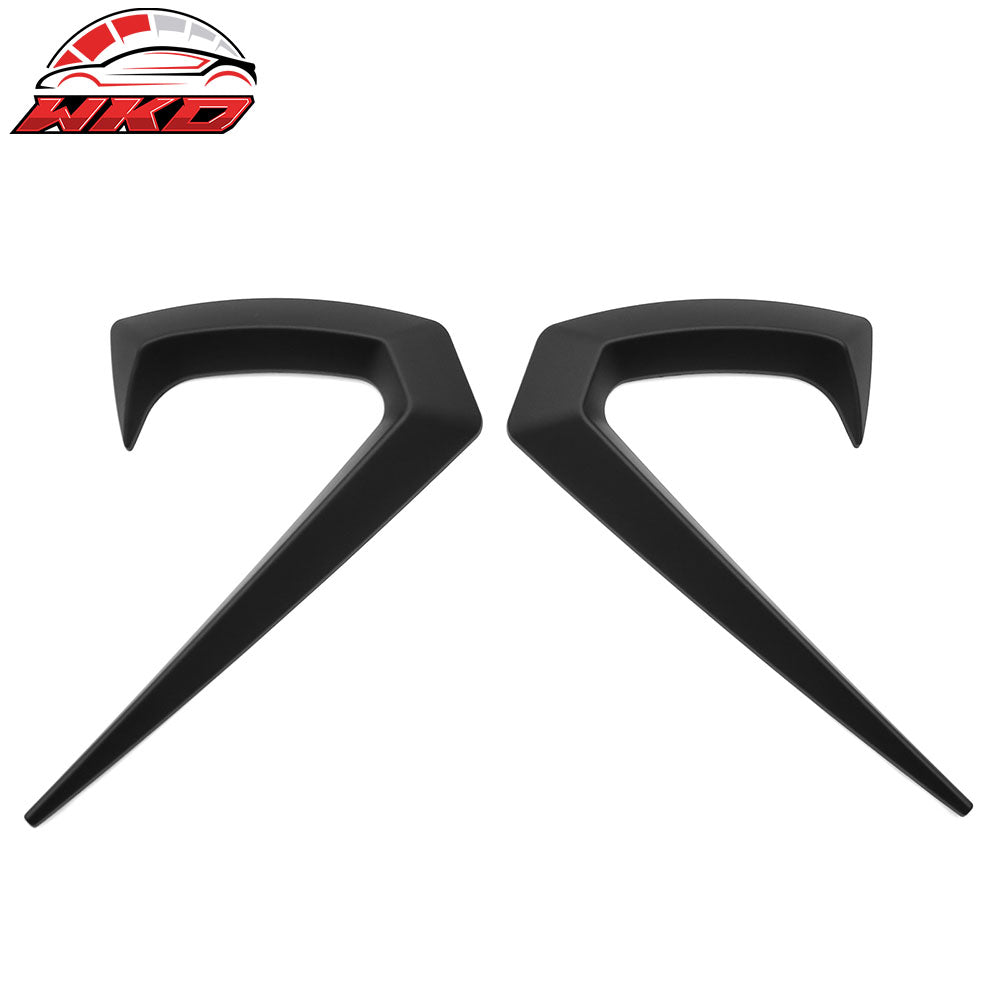 Fits 25-26 Tesla Model Y Juniper Side Fender Trim Matte Black Vent ABS Decor 2PC