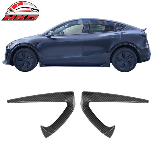 25-26 Tesla Model Y Juniper Side Fender Trim Carbon Fiber Print Vent Decor | Wholesale