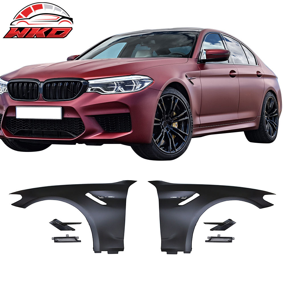 Fits 17-20 BMW G30 G31 Metal Fender Vent Cover W/ Side Marker