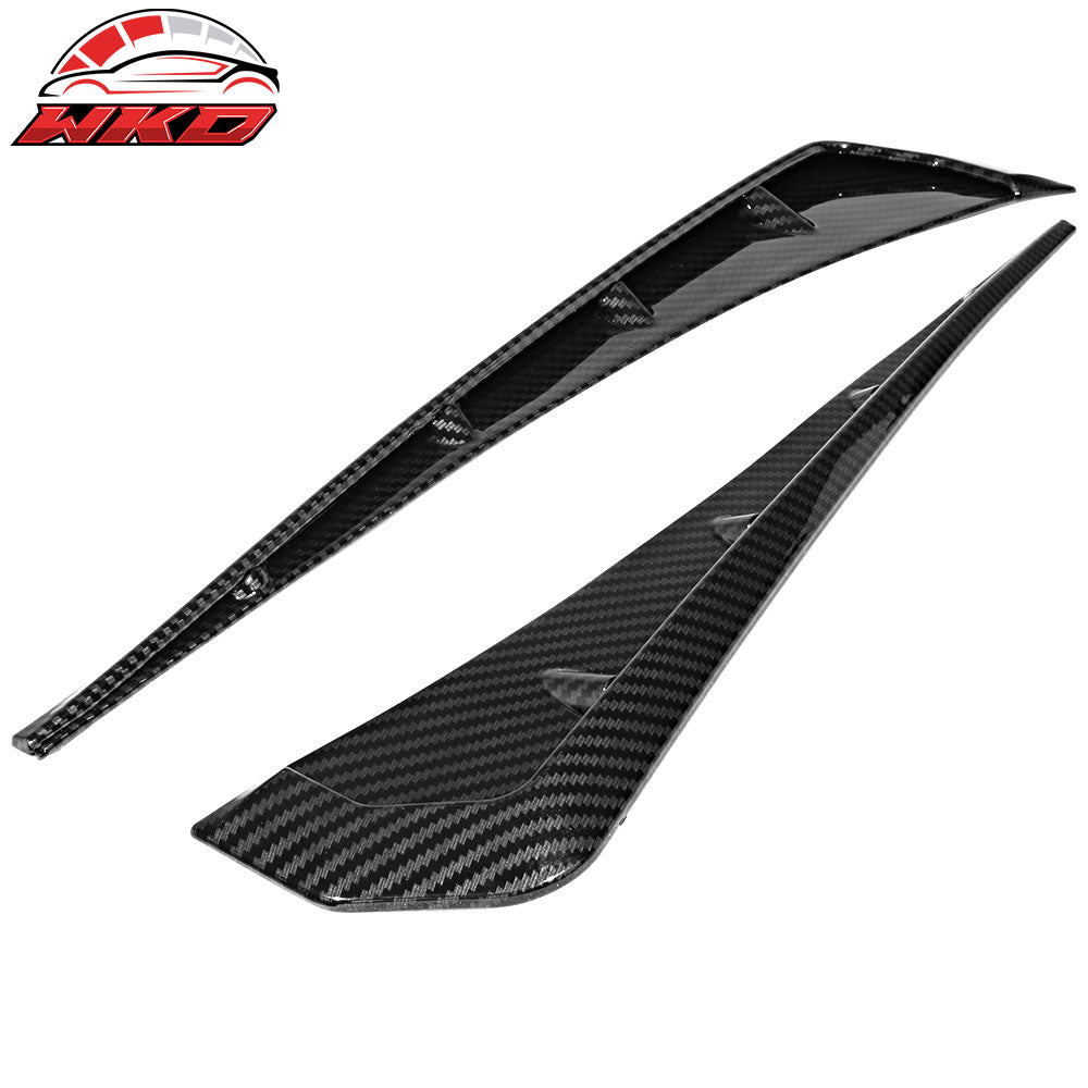 16-21 Honda Civic 10th Gen Fender Vents Front Pair Carbon Fiber Print | Wholesale
