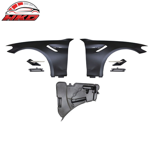 17-20 BMW 5-Series G30 G31 Metal Fenders W/ Chrome Side Marker | Wholesale