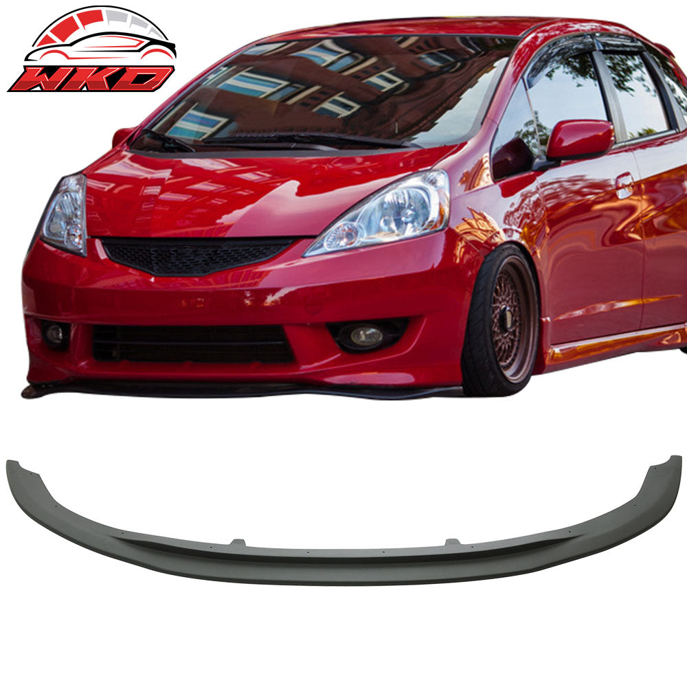Fits 09-11 Honda Fit GE Hatchback STI Style Front Bumper Lip  PU