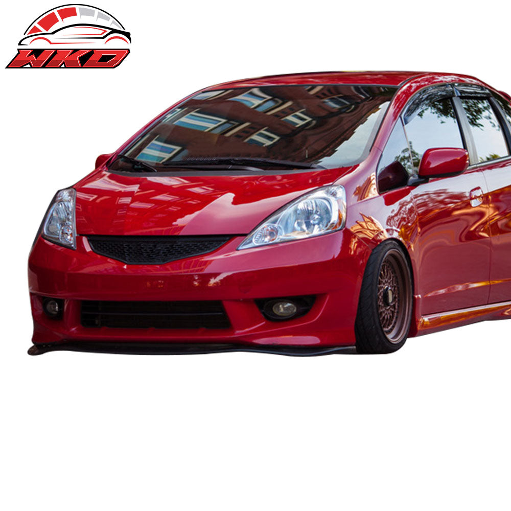 Fits 09-11 Honda Fit GE Hatchback STI Style Front Bumper Lip  PU