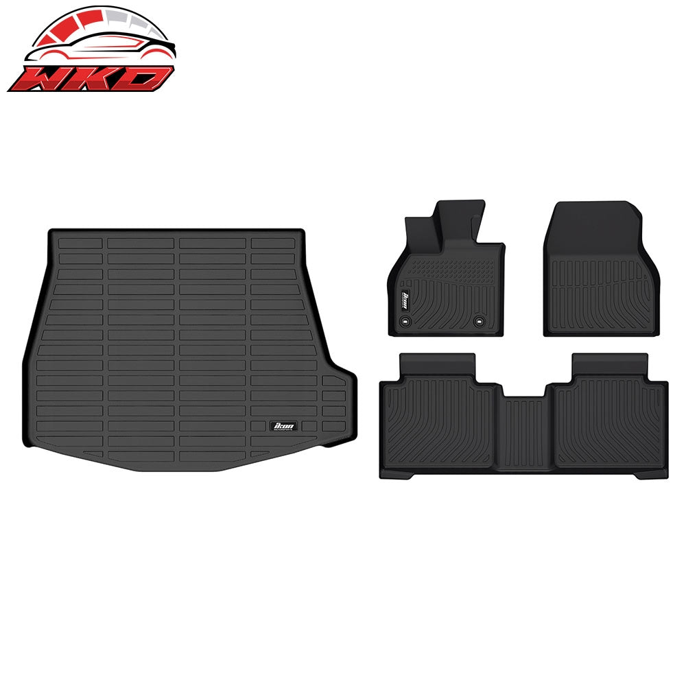 For 23-26 Subaru Solterra/Toyota bZ4X All Weather TPE 3D Floor Carpets+Trunk Mat | Wholesale