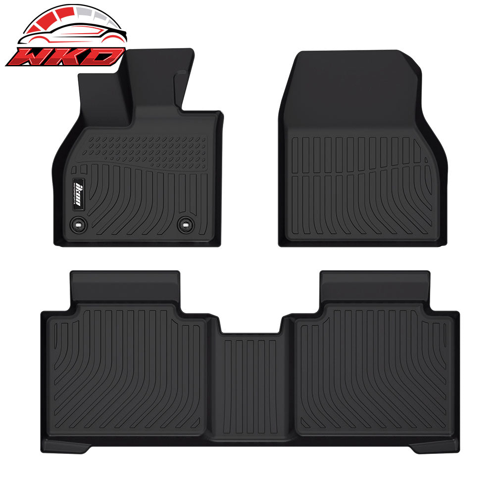 For 23-25 Subaru Solterra/Toyota bZ4X All Weather TPE 3D Floor Carpets+Trunk Mat
