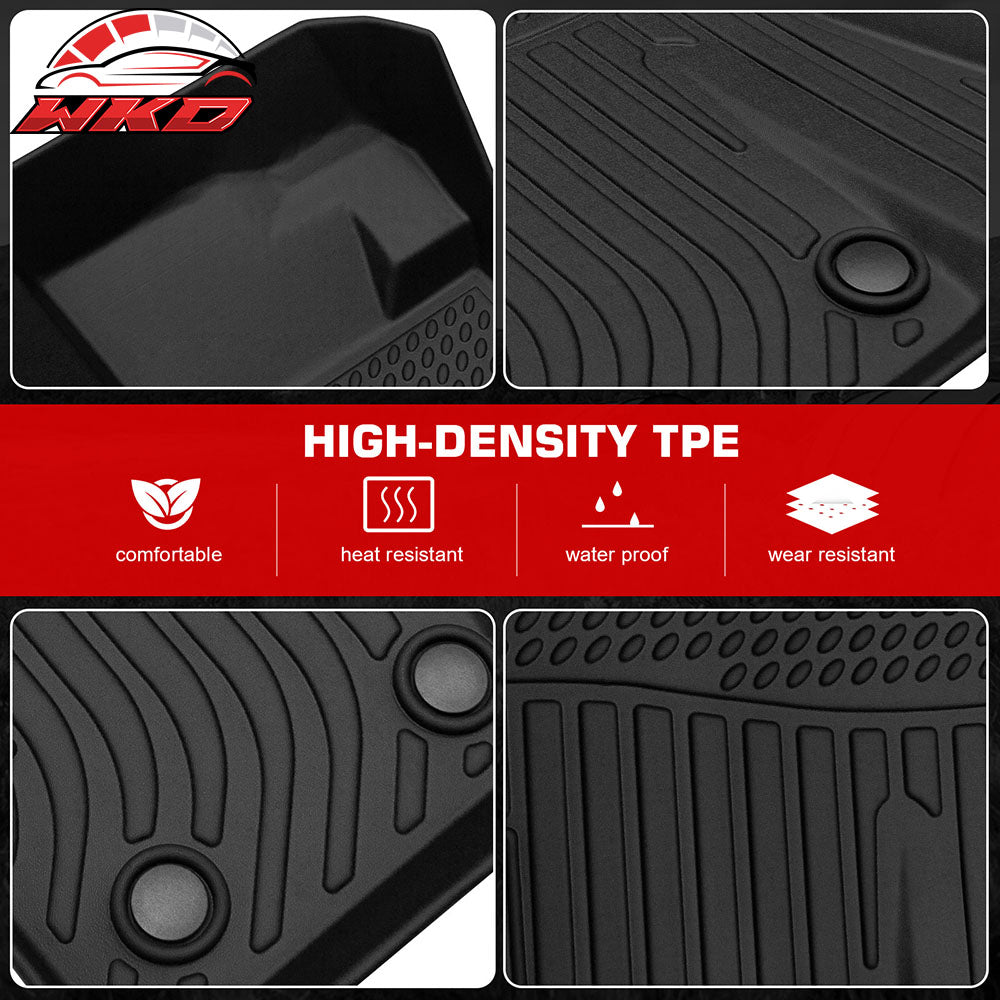 Fits 15-25 Ford Mustang 3D TPE Floor Mat All Weather Heavy Duty Carpets Liner