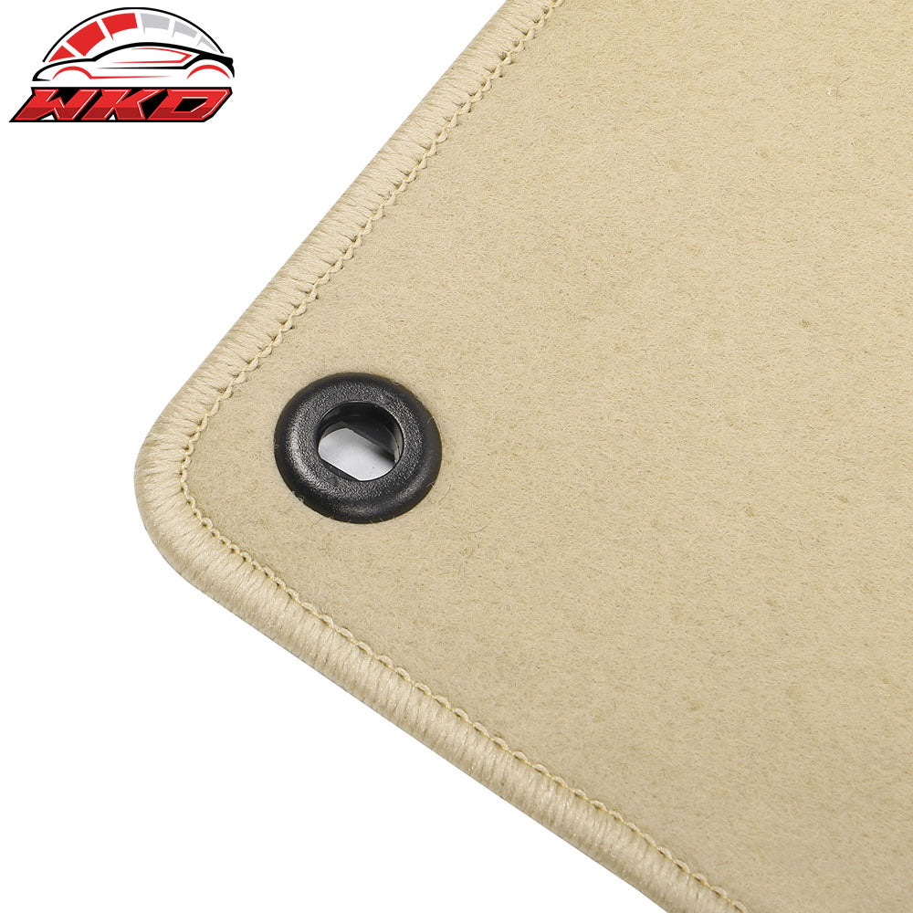 For 17-25 Honda Ridgeline Anti-Slip Front Rear Floor Mat Carpet Nylon 3PCS Beige