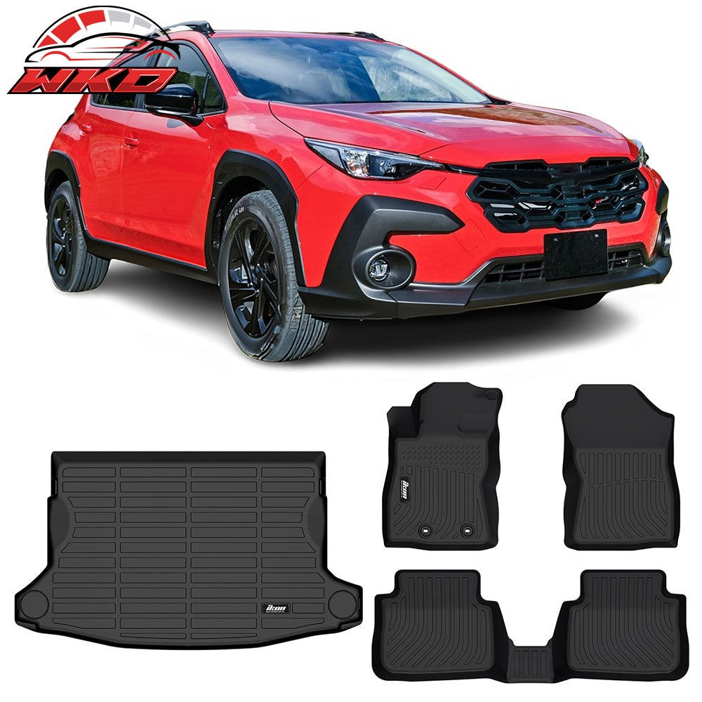 For 24-26 Subaru Crosstrek All Weather 3D Molded TPE Floor Mat Liner & Trunk Mat | Wholesale