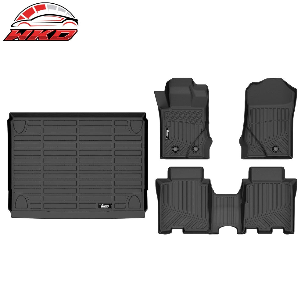 21-26 Ford Bronco 4DR All Weather TPE 3D Floor Mats Carpets 3PC + Trunk Mat | Wholesale