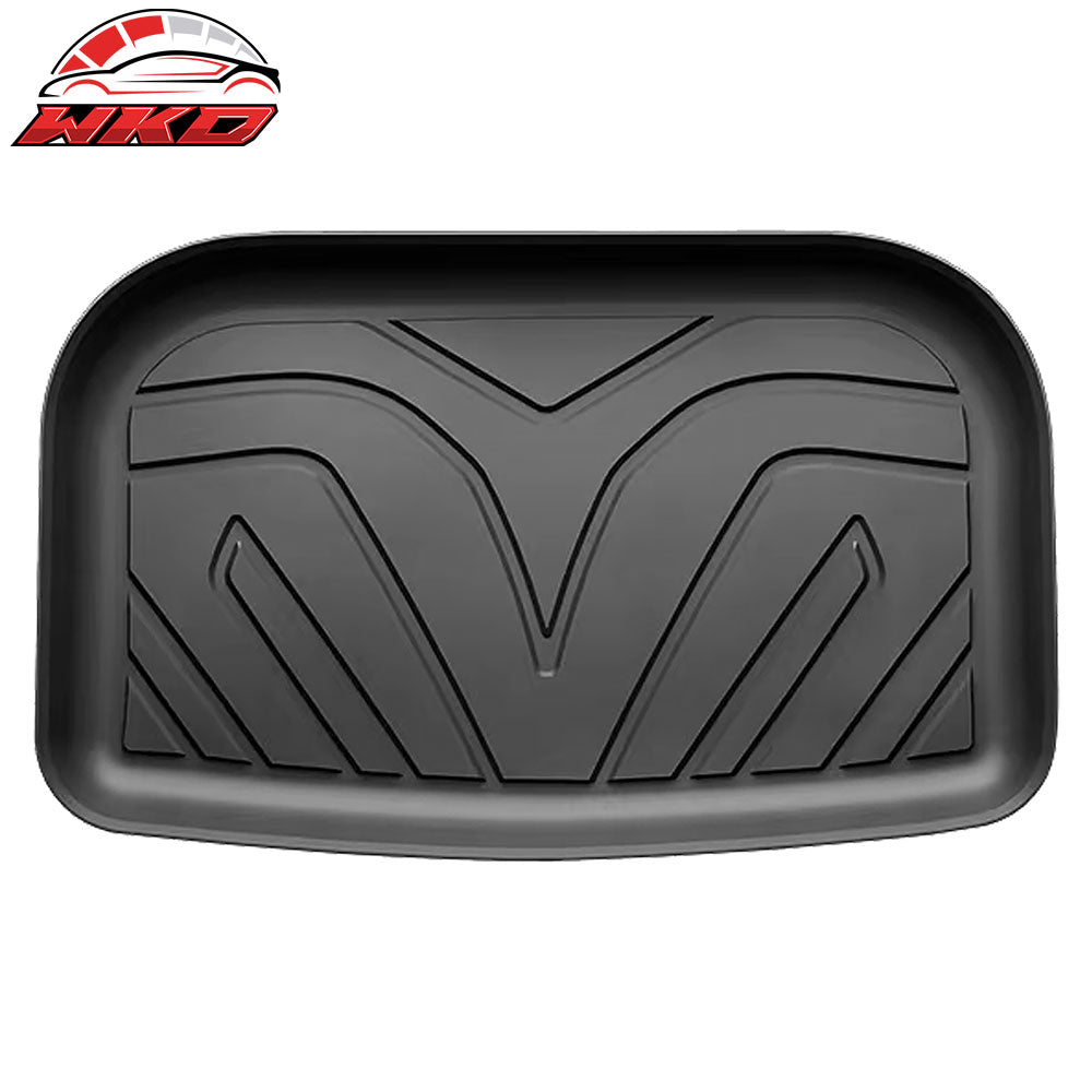 Fits 20-24 Tesla Model Y Floor Mats + Trunk Mat 3D TPE Carpets Cargo Liner Guard