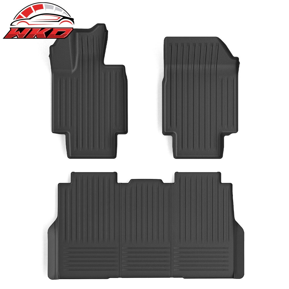 Fits 23-24 Tesla Cybertruck 3D Front Rear Floor Mats Trunk Protector Liners TPE