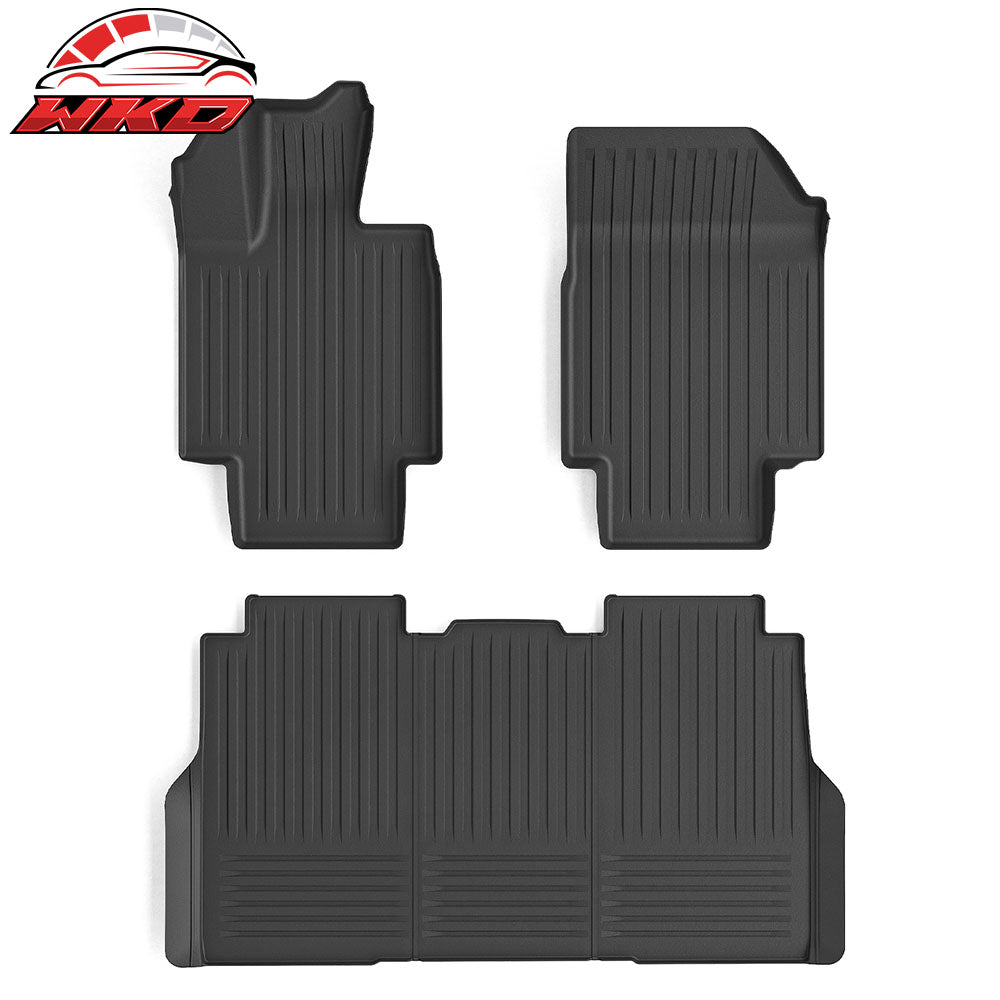 Fits 23-24 Tesla Cybertruck 3D Front Rear Floor Mats Trunk Protector Liners TPE