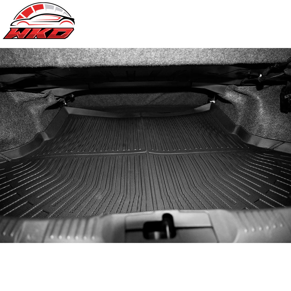 For 15-23 Ford Mustang Floor Mats All Weather Protection Trunk Liners TPE Carpet