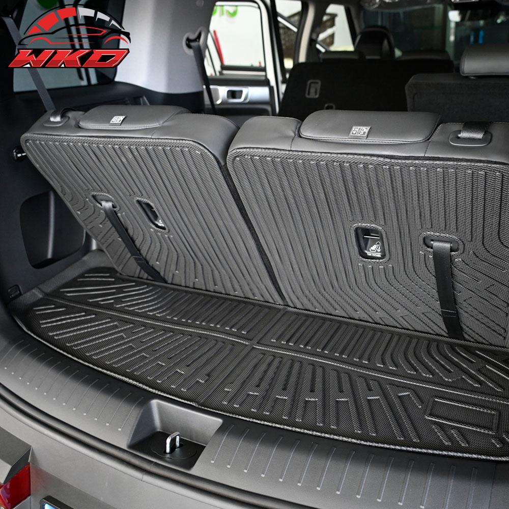 Fits 24-25 Hyundai Santa Fe 6/7 Seats Non-Slip Floor Mats + Trunk Mat Liner TPE