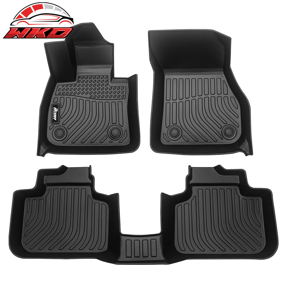 For 16-22 BMW X1 F48 All Weather 3D Molded Floor Mats + Rear Cargo Trunk Mat TPE