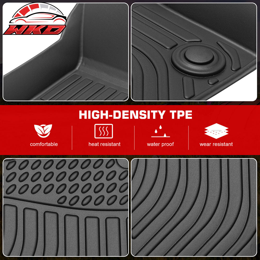 For 16-22 BMW X1 F48 All Weather 3D Molded Floor Mats + Rear Cargo Trunk Mat TPE
