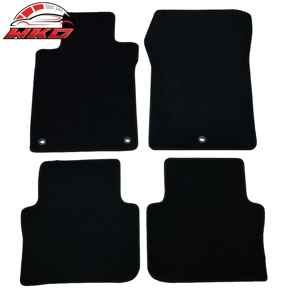 2015-20 Acura TLX Black Nylon Front Rear Floor Mats 1st 2nd Row Carpets 4PC | Wholesale