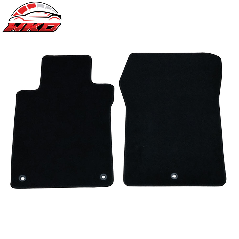 Fits 15-20 Acura TLX Black Nylon Front Rear Floor Mats 1st 2nd Row Carpets 4PC