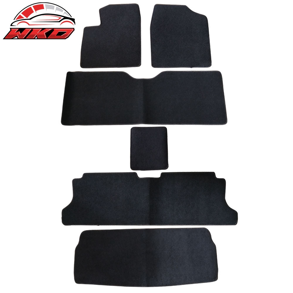 Wholesale 98-03 Toyota Sienna Black Nylon Front Rear Floor Mats + Trunk Cargo Carpets