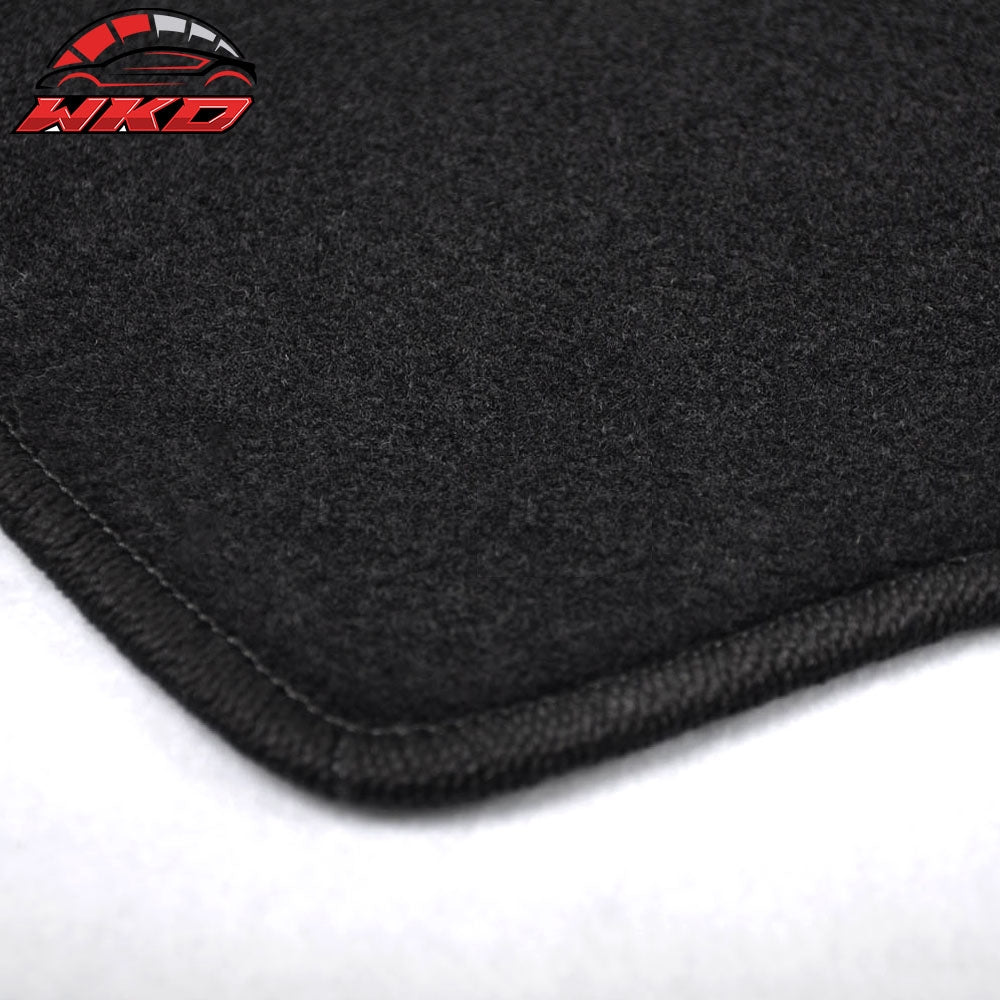 Fits 98-03 Toyota Sienna Black Nylon Front Rear Floor Mats + Trunk Cargo Carpets