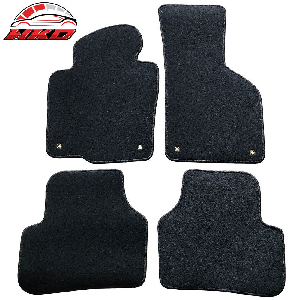 09-17 Volkswagen CC Sedan Floor Mats Nylon Black Non-Slip Auto Carpets 4PCS | Wholesale