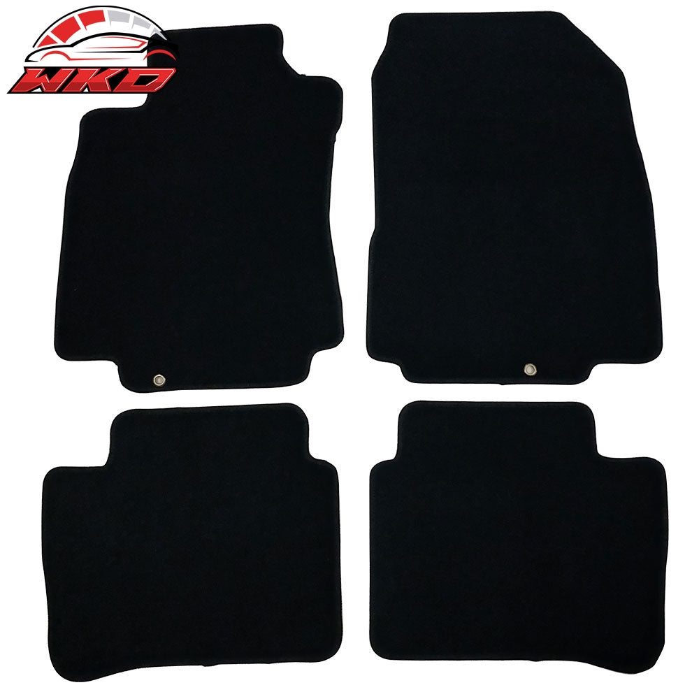 Wholesale 07-12 Nissan Versa 4PCS Front & Rear Floor Mats Carpets Set Black Nylon