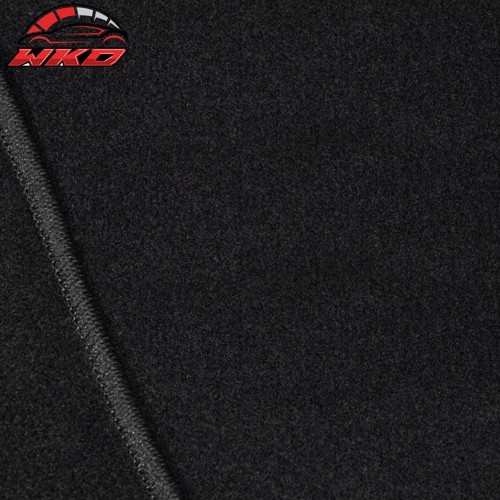 Fits 07-12 Nissan Versa 4PCS Front & Rear Floor Mats Carpets Set Black Nylon