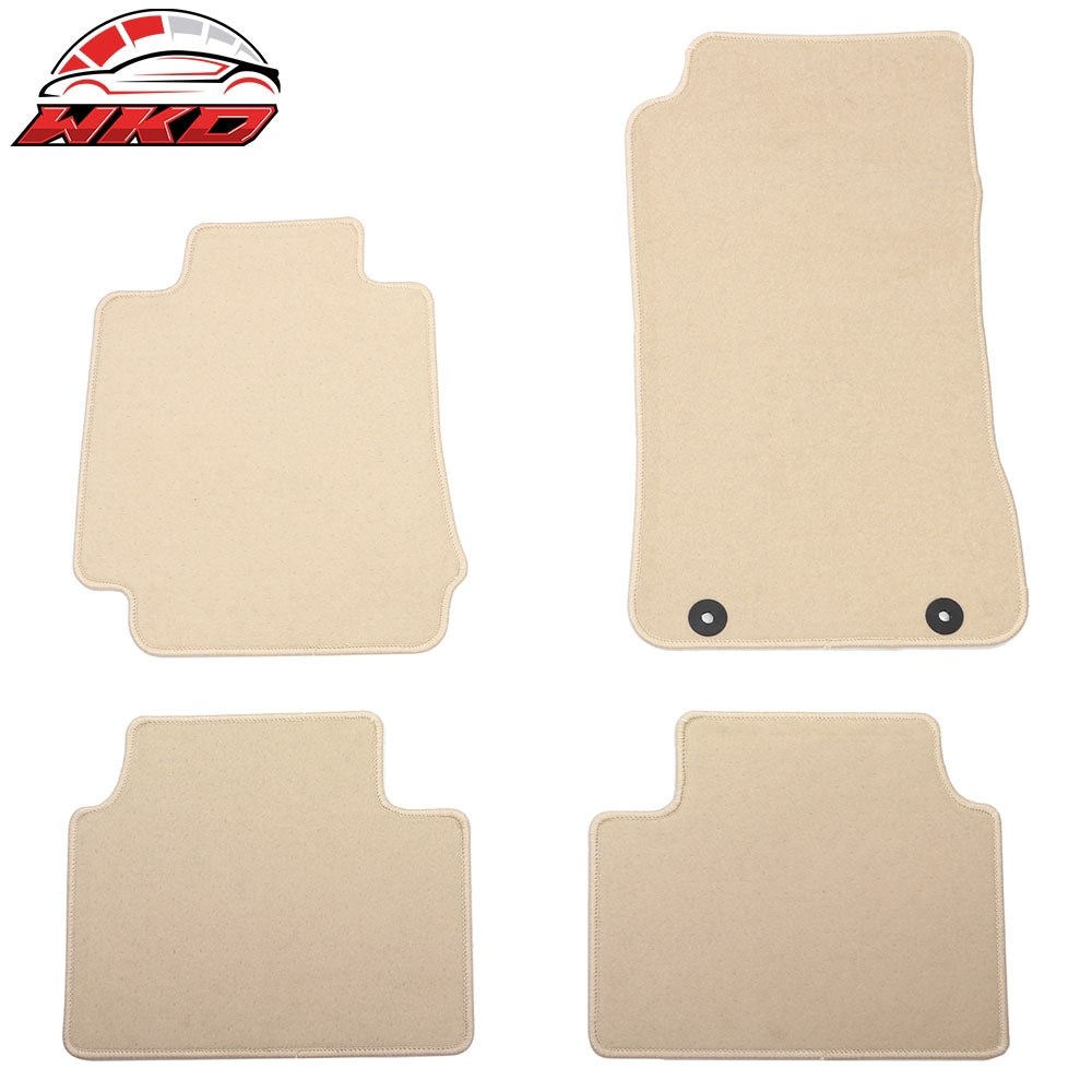 17-24 Alfa Romeo Giulia Anti-Slip Front Rear Floor Mats Nylon 4PCS - Beige | Wholesale