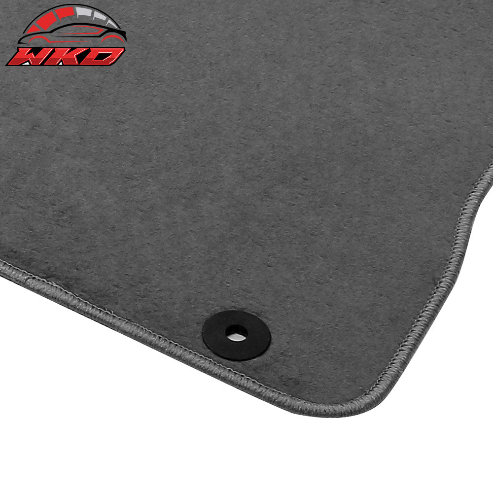 Fits 17-24 Alfa Romeo Giulia Anti-Slip Front Rear Floor Mats Nylon 4PCS - Gray