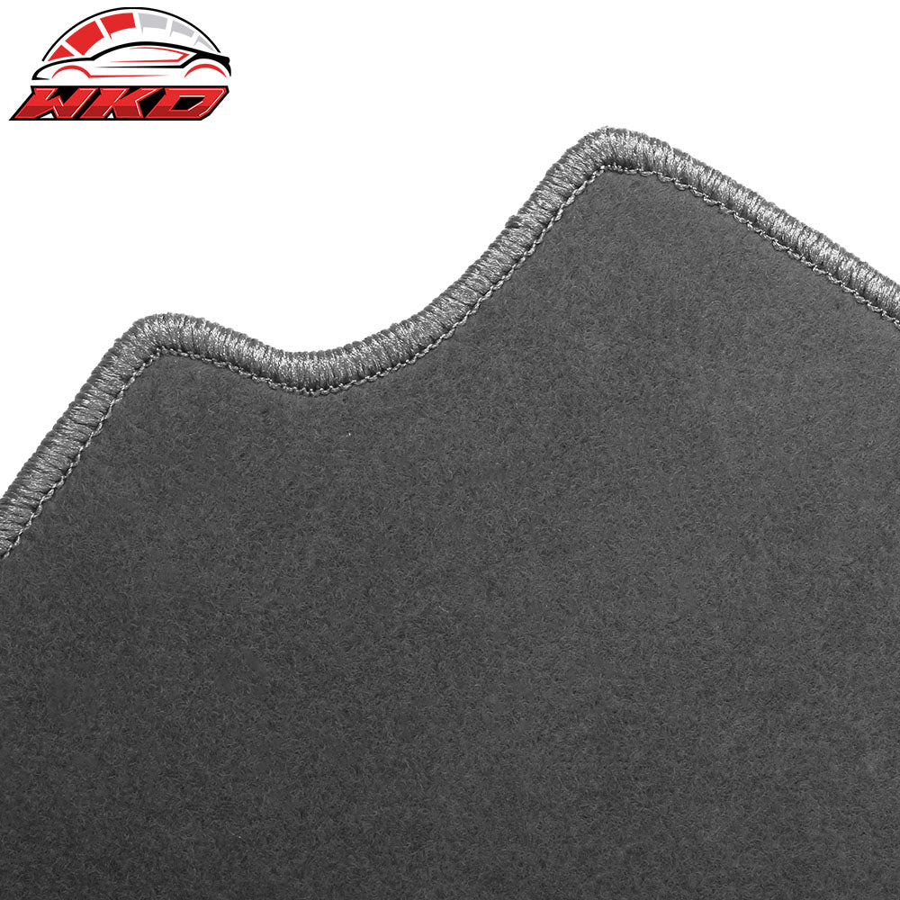 Fits 17-24 Alfa Romeo Giulia Anti-Slip Front Rear Floor Mats Nylon 4PCS - Gray