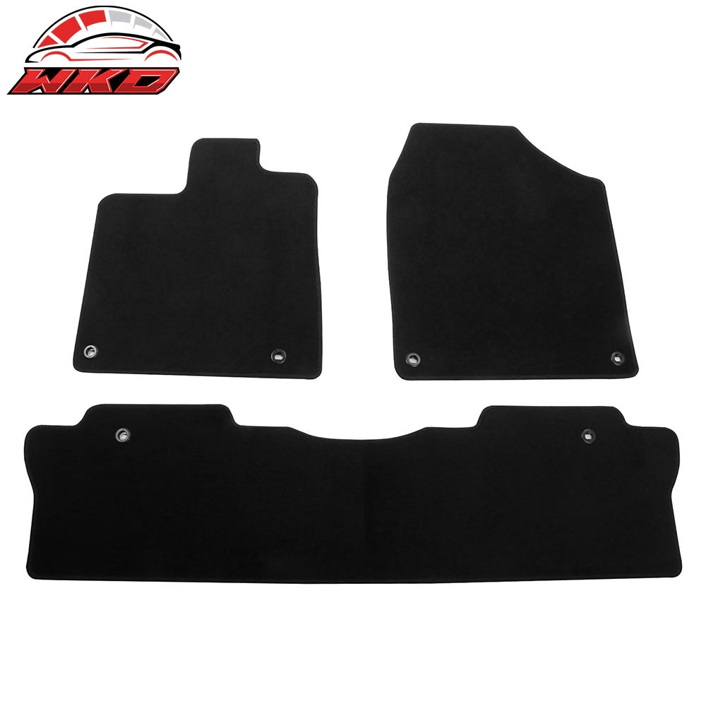 2017-26 Honda Ridgeline Anti-Slip Front Rear Floor Mat Carpet Nylon 3PCS Black | Wholesale