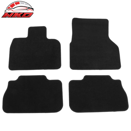 2022-24 BMW I20 iX Nylon Front Rear Floor Mats Full Coverage Carpet Black 4PC | Wholesale