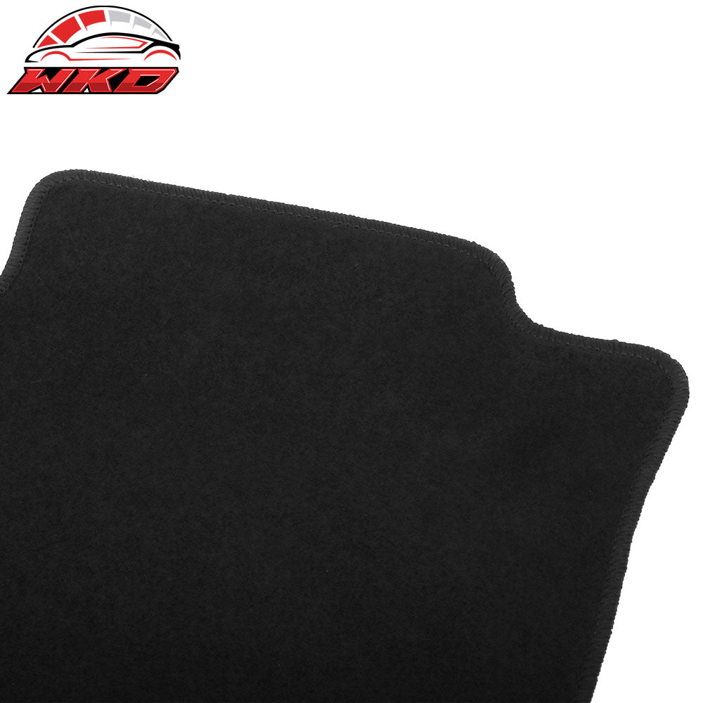 Fits 18-25 Nissan LEAF Anti-Slip Front Rear Floor Mats Carpet Nylon 4PCS Black