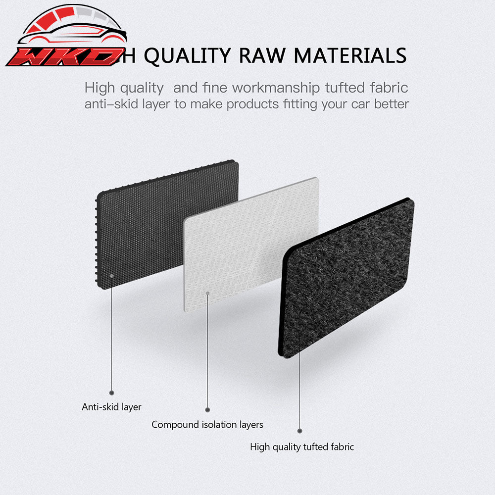 Fits 19-25 Volvo S60 V60 Cross Country Anti-Slip Floor Mats Carpets Nylon 4PCS