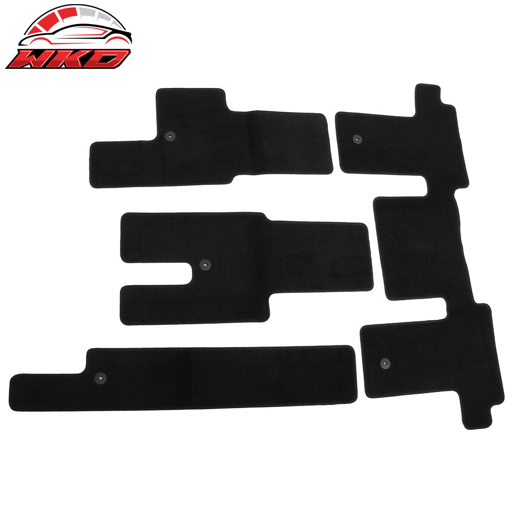 Fits 22-25 Kia Carnival 8-Seat Anti-Slip Front Rear Floor Mats Carpet Nylon 6PCS
