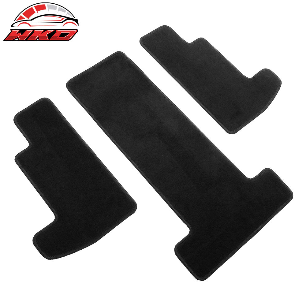 Fits 20-23 Mazda CX-9 Anti-Slip Front Rear Floor Mats Carpet Nylon 9PCS Black