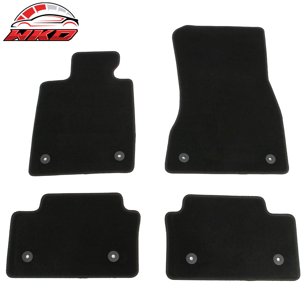 24-25 BMW i5 Anti-Slip First Second Row Floor Mats Carpets Nylon 4PCS Black | Wholesale