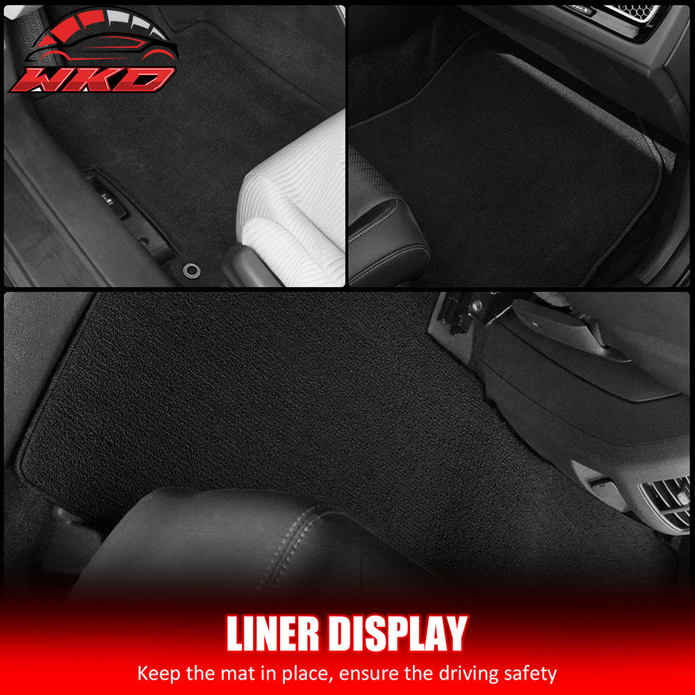 Fits 16-23 Nissan Maxima Anti-Slip First Second Row Floor Mats Carpets Nylon 4PC