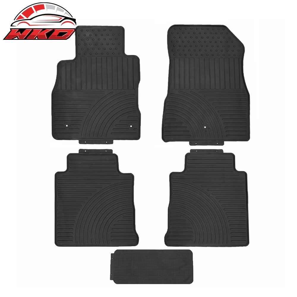 Wholesale 18-24 Nissan Kicks 5PC Heavy Duty Black Latex Floor Mats All Weather Carpet