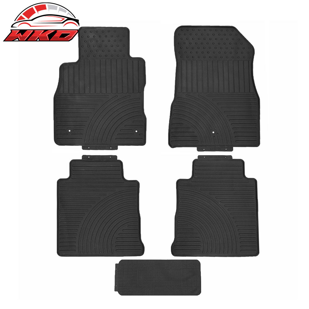 Wholesale 18-24 Nissan Kicks 5PC Heavy Duty Black Latex Floor Mats All Weather Carpet