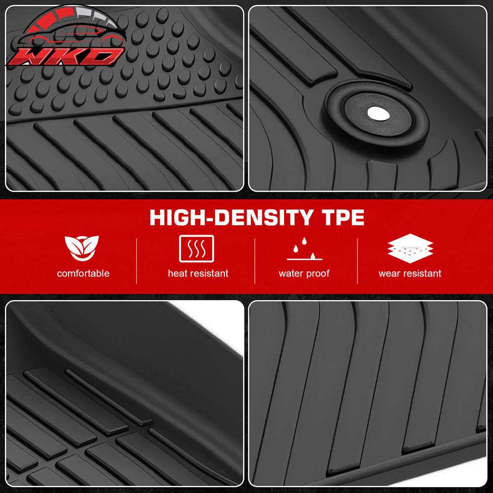Fits 24-25 Acura ZDX Floor Mats TPE Carpets 3D All Weather Front Rear Row Liner