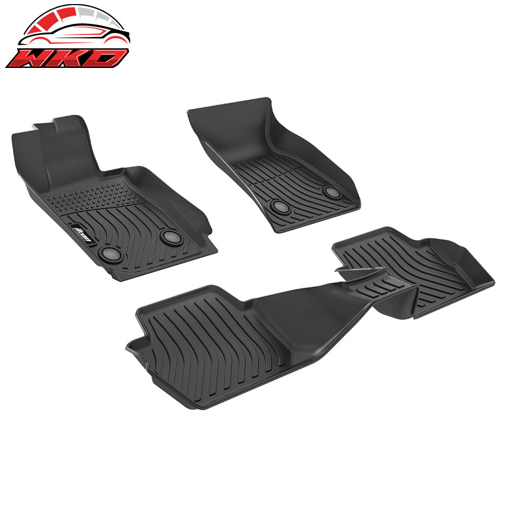 Fits 22-25 BMW G42 G87 M2 Floor Mats TPE Carpets 3D All Weather Front Rear Liner