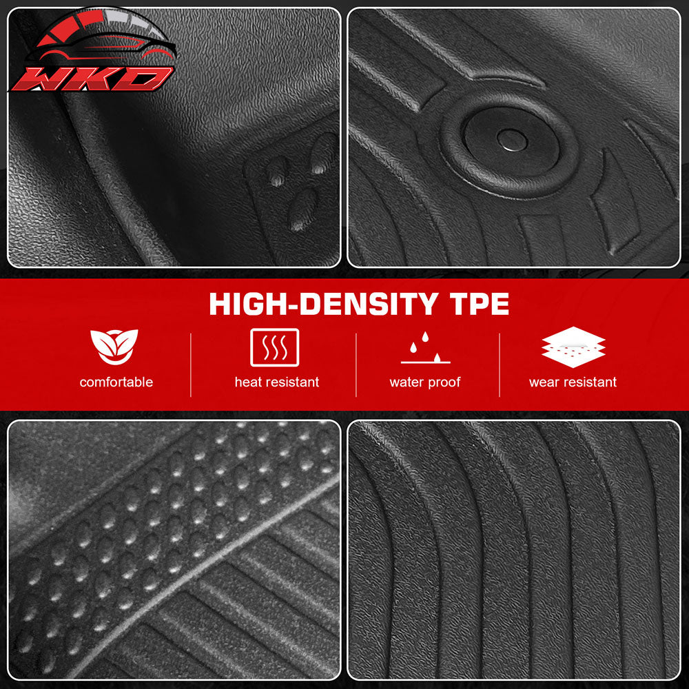 For 24-26 Chevy Blazer EV 23-26 Cadillac Lyriq Floor Mats Carpets Liner TPE 3PCS