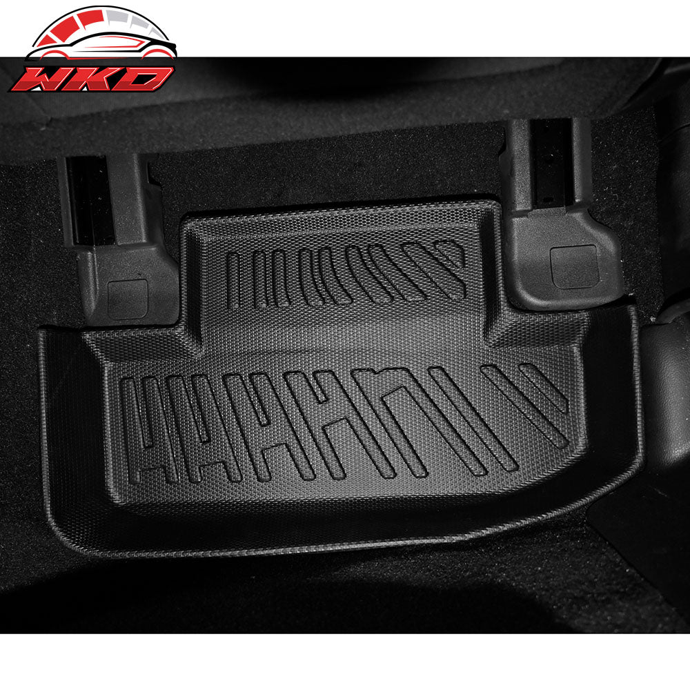 For 15-24 Ford Mustang Floor Mats All Weather Protection Liners TPE Carpet Black