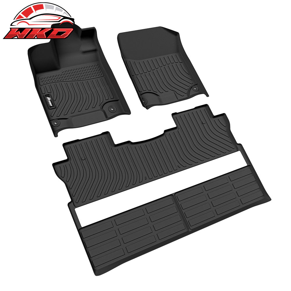 Fits 17-25 Honda Ridgeline Heavy Duty Floor Mats 3D Carpet Liner Protector TPE