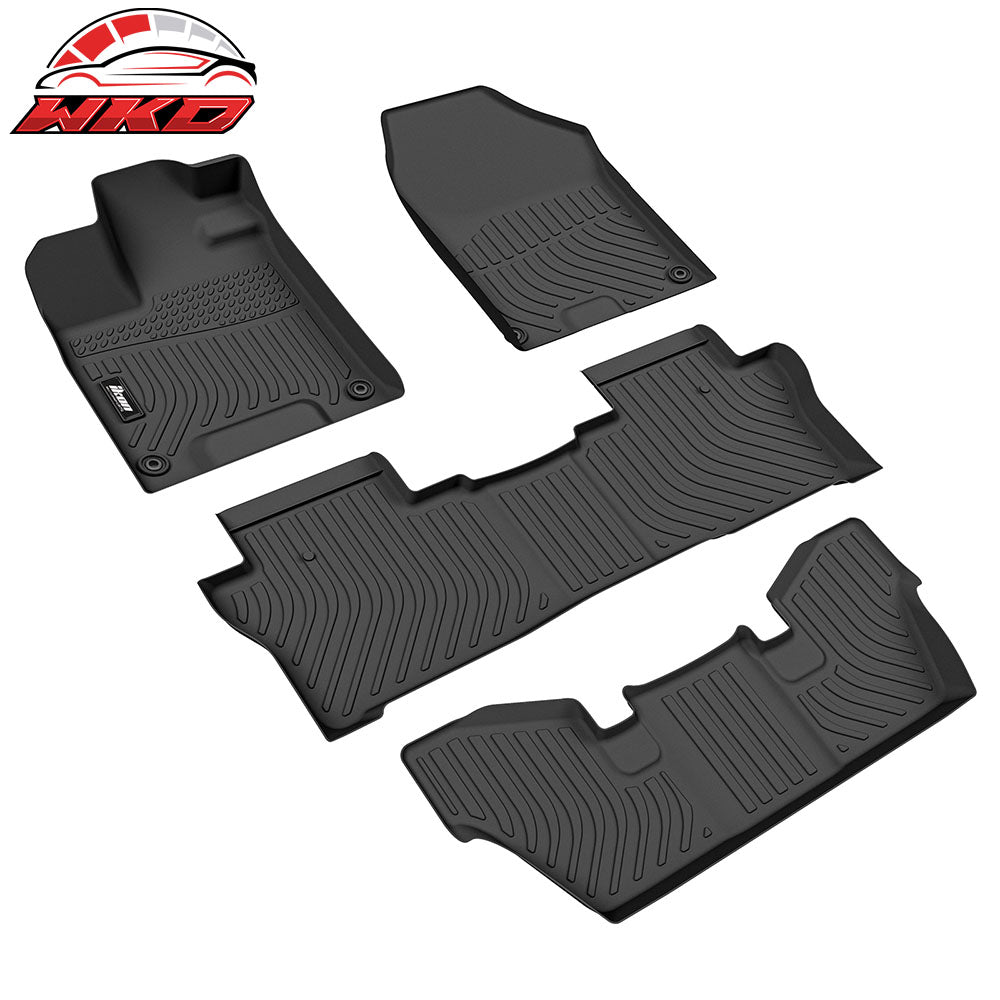 Fits 16-22 Honda Pilot All Weather 3D Molded Floor Mats 7 Passenger Carpets TPE