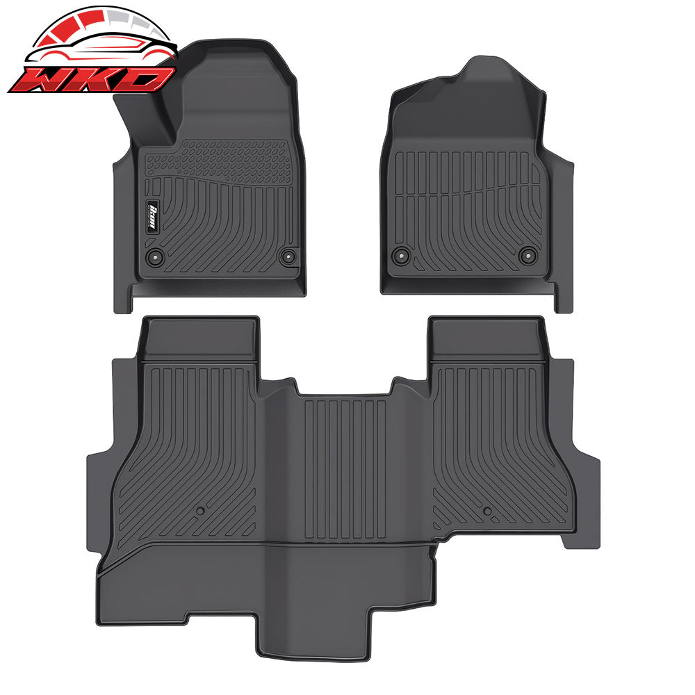 22-25 GMC Hummer EV Pickup Floor Mats TPE All Weather 3D Carpets Liner 3PC | Wholesale