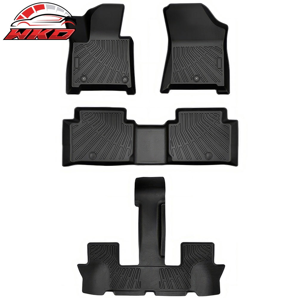 Wholesale 24-26 Hyundai Santa Fe 6/7 Seats TPE Floor Mats Non-Slip All Weather Carpet