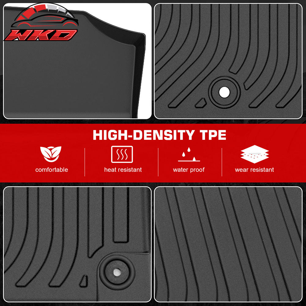 Fits 21-23 Hyundai Santa Fe Hybrid 3D All Weather Floor Mats Carpet Pad TPE